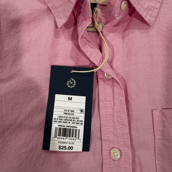 Universal Thread Pink Button-Down Shirt - Picture 2 of 2
